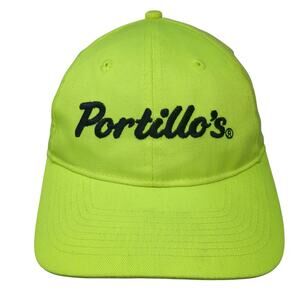 Portillo's Baseball Cap Green One Size Adjustable Embroidered Apparel Inc.